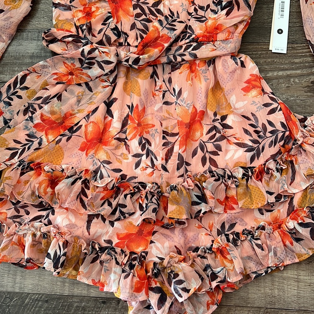 Aqua Ruffle Romper - Picture 3 of 3